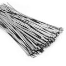 Laços de zíper de metal ZOOSUNX 304 em aço inoxidável 100 unidades 30 cm