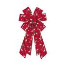 Laços Grandes De Veludo Vermelho Para Guirlandas, Árvores, Renas, Artesanato De Inverno, Decoração