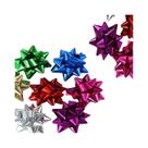 Laços Pequenos Multicoloridos Em Forma De Estrela 12 24 36PCS Decoração Para Presentes De Natal,