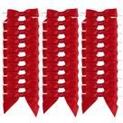 Laços Satin Ribbon Twist Tie, vermelhos, 3,5 cm - 50 unidades