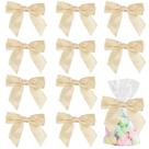 Laços Satin Twist Tie AIMUDI para bolsas de guloseimas 11,43 cm - 36 peças
