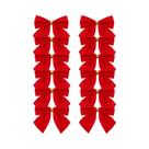 Laços Vermelhos De Natal 12pcs Decoração Para Casa Embalagem De Presente Para Celebrações