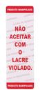 Lacre Adesivo Não Aceite Lacre Violado Vermelho 1000uni F:86 Lacre Adesivo Não Aceite Lacre Violado Vermelho 1000uni F:86