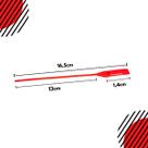 Lacre malote 16cm vermelho 100un