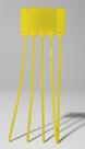 Lacre Segurança Numerado 31cm Amarelo (5 Unidades)