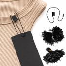 Lacre Segurança Tag Roupa Bolsa Calçado Acessórios Nylon Preto 1000 Unidades Modelo 1 Ponta 18cm