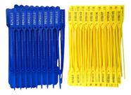 Lacres Com Numeração Malote Azul 23cm Pacote C/500 Unidades Lacres Com Numeração Malote Azul 23cm Pacote C/500 Unidades