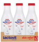 Lactovit Gel de Banho Hidratante Lactourea Para Pele Seca Com Complexo Ureia ProLactiC10, Ácido Lático e Ureia Pura Pele Macia e Jovem Recomendado por Dermatologistas 3 x 600 ml