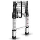 Ladder findmall telescópico de alumínio antiderrapante de 14,5 pés