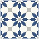 Ladrilho de piso MORCART Peel and Stick 20x20cm 40 peças (azul)