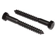 Lag Bolts MAKERS BOLT Aço inoxidável 3/8 x 2,5 polegadas, preto, 10 unidades