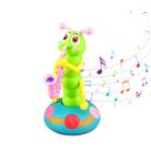 Lagarta Cantante Tocando Saxofone Brinquedo Interativo Luzes