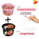 Lamen buldak frango carbonara e frango picante