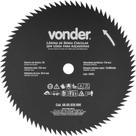 Lâmina Circular sem Vídea, Para Roçadeiras, 255 mm x 20 mm, 80 Dentes, Vonder