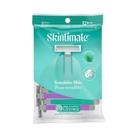 Lâmina de barbear descartável Skintimate Sensitive Twin Blade para mulheres x12