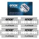 Lâmina De Barbear Fio Duplo Platinum 4 Unidades Enox