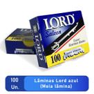 Lâmina de barbear Lord aço cortada cx. com 1000 metades Lâmina de barbear Lord aço cortada cx. com 1000 metades
