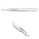 Lamina de Bisturi para Dermaplaning nº10 com 100 Unidades + 1 Cabo de Bisturi Uniqmed