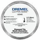 Lâmina de diamante Dremel US540-01 Ultra-Saw de 9 cm para azulejo