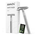 Lâmina de segurança Double Edge ZOMCHI para homens e mulheres + 5 lâminas