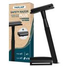 Lâmina de segurança THURLADY Matte Black para homens e mulheres