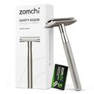Lâmina de segurança ZOMCHI Double Edge para homens e mulheres +5 lâminas