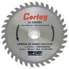 Lâmina de Serra Circular Cortag 110 x 20mm 36 Dentes - 60879
