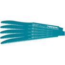 Lâmina de serra recíproca Makita 723081-A-5 para madeira 8 polegadas 5/pacote