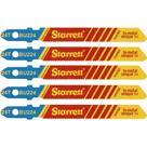 Lâmina De Serra Tico-tico Bimetal Starrett 75 Mm 24 Dentes 5 Peças Para Metais Ferrosos E Não