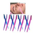 Lâmina de sobrancelha dermaplaning removedor pelos 12 navalhas Lâmina de sobrancelha dermaplaning removedor pelos 12 navalhas