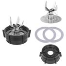 Lâmina de trituração de gelo de 6 pontos Blender SyVia com kit de tampa base Lâmina de trituração de gelo de 6 pontos Blender SyVia com kit de tampa base