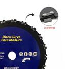 Lâmina Disco Dente Corrente Roçadeira Motoserra Furo 25mm