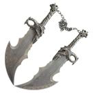 Lâmina Do Caos Prateado Do Kratos God Of War Ragnarok Em Aço Colecionável Geek