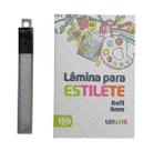 Lâmina para estilete Estreita 9mm - 100 lâminas - Leonora