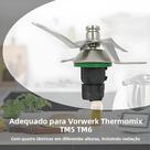 Lâmina para lâminas de liquidificador de substituição Thermomix TM5 TM6 para cozinhar faca mista
