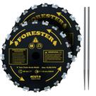 Lâmina para roçadeira FORESTER 9 pol. com 20 dentes e kit de limas