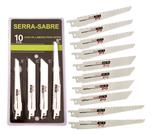 Lâmina Serra Sabre 6-8 Polegadas Metal E Madeira C/10 Peças Lâmina Serra Sabre 6-8 Polegadas Metal E Madeira C/10 Peças