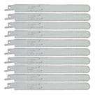 Lâmina serra sabre bi-metal kit com 10 peças b810p-20 starrett
