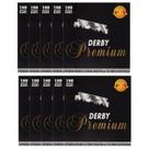 Lâminas de barbear Derby Premium Single Edge (10) Cerâmica de cromo