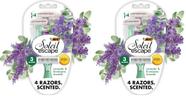 Lâminas de barbear descartáveis BIC Soleil Escape Women de 3 lâminas x4 (pacote 2)
