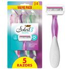 Lâminas de barbear descartáveis BIC Soleil Sensitive Women 3 lâminas x5
