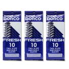 Lâminas de barbear descartáveis Dorco Fresh Twin Blade para homens (30x)