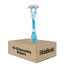 Lâminas de barbear descartáveis Skintimate Coconut Delight para mulheres, 12 unidades