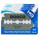 Lâminas de barbear Dorco ST300 Platinum 500 unidades em aço inoxidável