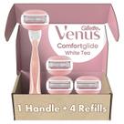Lâminas de barbear Gillette Venus ComfortGlide para mulheres com 4 recargas