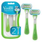 Lâminas de barbear Gillette Venus Extra Smooth Green descartáveis, 2 unidades