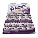 Lâminas de Barbear Nacet Double Edge - 100 Unidades em Aço Inoxidável