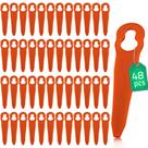 Lâminas de plástico para aparador Chuancheng, 48 peças, compatíveis com Stihl PolyCut