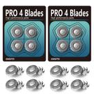 Lâminas de reposição OXSITO 8Pack Pro 4 Head para barbeador Pitbulls Lâminas de reposição OXSITO 8Pack Pro 4 Head para barbeador Pitbulls