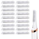 Lâminas de reposição para finalizar a máquina de esfoliação facial Dermaplane Glo Flawless Touch branca, pacote com 18